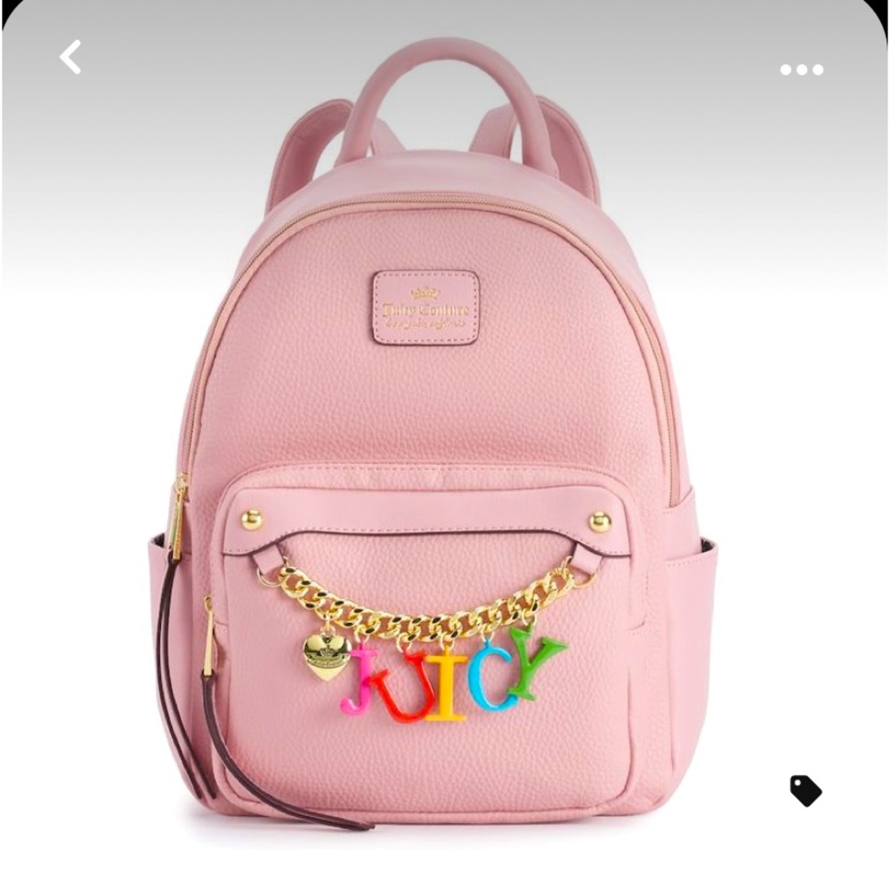 Juicy Couture Candy Coated Backpack in pink!